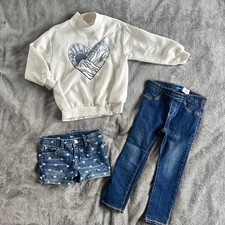 4T Girls Clothing Bundle Sweatshirt Jeans Shorts Set 3 Pieces A9 Meisjes kleding set price