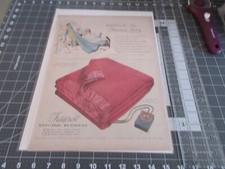 1951 vintage print ad advertising fieldcrest electric blankets luxury blanket Elektrische Blankets price