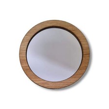 Wood Framed Round Mirror Spiegel met lijst price