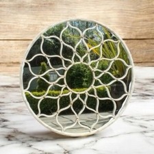 Framed Round Mirror Wall Mounted Cast Iron Large Mirror Indoor Outdoor Garden Spiegel met lijst price