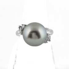 pearl design ring Platinum ring melee diamond pearl Ring Pt900 Pearl diamond... Pearl Ring price