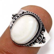 925 Silver Plated Exclusive Pearl Ring US 9 Party Theme Jewelry Trendy MJ Pearl Ring price