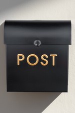 Post box Black Wall Mounted Large Letter Mailbox Outdoor Letterbox with Lock Mailbox price