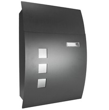 Large Mailbox Steel Wall-Mounted Curved Letterbox Key Lock Parcel Post Box Mailbox price
