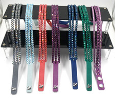 SWAROVSKI SUEDE CRYSTAL SLAKE WRAP BRACELET - NEW UNBOXED STOCK - CHOOSE COLOUR Swarovski Armband price