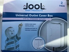 JOOL Baby Universal Safety Outlet Cover Box (2 Pk) Double Lock Baby Products NIB Stopcontact veiligheidsslot price