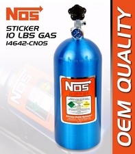 NOS Nitrous Chrome Label Sticker decal for bottle 10lbs gas – 14642-CNOS Label price