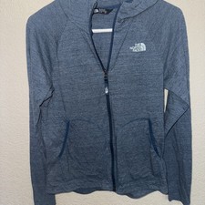 Girls The North Face size XL 18 Zip Up Blue Light Jacket With Hood Meisjes jack price
