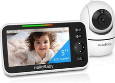 Secure 5" No WiFi Baby Monitor with 30-Hour Battery and Night Vision, HB6550 Baby monitor price