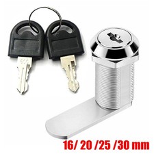 Cabinet Lock + 2 Key Letter Box Mailbox Drawer Cupboard Locker 16/20/25/30mm Metal Filing Kast price