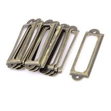 Drawer  Chest Cupboard Cabinet Filing Office Label Tag Card Frame Holder 10PCS Metal Filing Kast price