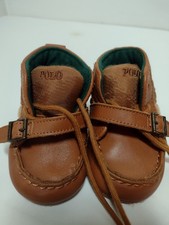 Ralph Lauren Tan Brown Quilted Moccasin-Style Kids Boots Size (3) Jongens babyschoentjes price