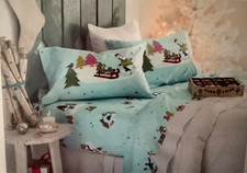 TARGET cotton flannel Winter scene FULL Sheet Set NEW Youth Kamer Set price