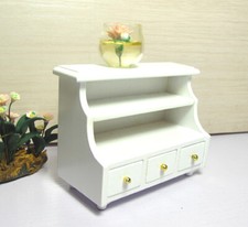 Dollhouse Miniature Furniture Wood Toilet Bathroom Drawer Cabinet Shelf 1:12th Badkamer Kast / meubels price