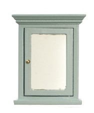 Dolls House Grey Medicine Cabinet with Mirror Door Bathroom MINIATURE Furniture Badkamer Kast / meubels price