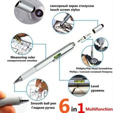 Multi Function Touch Screen Stylus Pen with Spirit Level Ruler Screwdrivers Tool Multi-Function Pen price