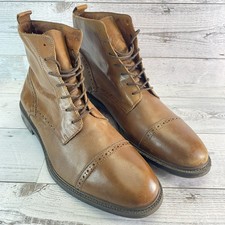 Stafford Chukka Boots Mens 11 M Brown Leather Cap Toe Classic Casual Shoes Nice Heren klassieke Schoenen price