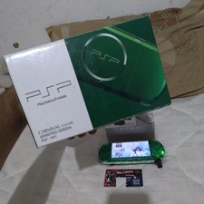 Sony PSP 3000 transparent green with games 32 GB NEW 100% UMD + adapter tipe C PSP spellen price