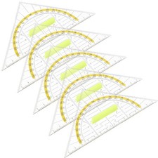 5 Pcs Plastic Measuring Rulers Geometry Triangle Drawing Tools Set for Office Measuring-teken Set price
