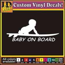 Baby on Board Surf surfing Surfboard Car Truck window funny vinyl decal stickers Baby aan boord price