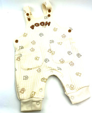 Disney Winnie The Pooh Overalls Baby SIze 0/3m Unisex Boys Girls Snaps Pockets Baby Overalls price