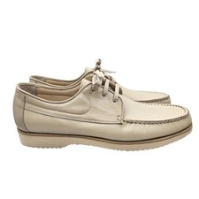 ET Wright Mens Leather Lace Up Oxford Shoes Cream Beige Size 10 Heren Leather Kleding price
