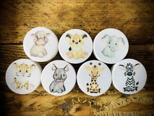 Handmade Baby Safari Jungle Animals Door Knobs Handles Cupboard Wardrobe 35mm X1 Baby Kamer Wardrobe price