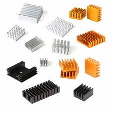 Aluminum Heatsink Heat Sinks IC Chip Transistor Black Silver Gold Various Sizes Sinks price