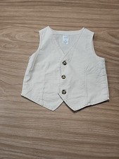 Carters Baby Vest 18m 100% Cotton Light Beige Cream Button Up Baby vest price