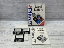 PlanIT Legal Letters PC Big Box Software Windows 95 3.1 3x Floppy Disks Complete Besturingssystemen price