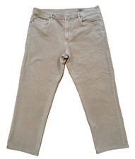 FAHERTY Stretch Terry 5-Pocket Pant - Capri Pants Mens 34x25 Hemmed Gray MBF2437 Heren capribroek price