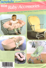 Baby Accessories, Car Seat Cover, Stroller Cover, Basket Insert Simplicity 4636 Baby Auto Stoel price