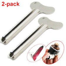 2x Stainless Steel Toothpaste Tube Squeezer Easy Metal Rolling Holder Dispenser Tandpasta Houder price
