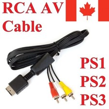 For Sony Playstation 2 3 PS3 PS2 PS1 RCA AV Composite Cable Adapter Audio Video Composietkabel price