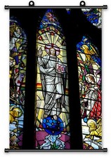 Jesus Christ Portrait Canvas Scroll Poster Wall Art Painting 24" x 36" Inch J22 Poster price