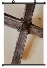 Jesus Christ Portrait Canvas Scroll Poster Wall Art Painting 24" x 36" Inch J25 Poster price