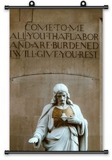 Jesus Christ Portrait Canvas Scroll Poster Wall Art Painting 24" x 36" Inch J24 Poster price