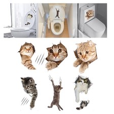 Cartoon Toilet Sticker Funny Decals Toilet Lid Decal Toilet Sticker price