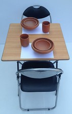 folding dining table and folding chairs bistro cafe canteen patio table chairs Cafe & Canteen Stoel price