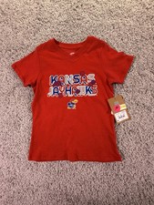 NWT Girls Kansas Jayhawks T Shirt Size 6/6X Red Meisjes shirt price
