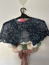 Monsoon Girls 2 X Navy Teal Sequin Shrug Cardigan Bolero Age 6-10 Party Wedding Meisjes bolero price