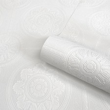 Windsor Paintable Wallpaper Traditional Floral Feature Wall Vinyl 5843 Belgravia Wallpaper price