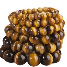 Natural Stone African Roar Natural Tiger's Eye Round Beads Bless Bracelet Gift t Natural steen Bracelets price