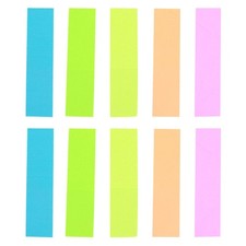 10Pcs Fluorescent Film Sticky Labels for Office Calendar Planner Assorted Colors Calendar price