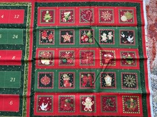 FABRI-QUILT ADVENT CALENDAR PANEL  CHRISTMAS  COTTON FABRIC Calendar price