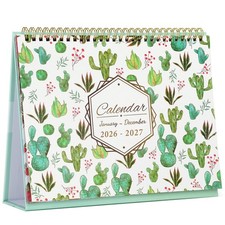 Desktop Calendar 2026-2027 (2 Years) 24 Months Flip Calendar Small Standing Offi Calendar price