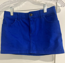 Abercrombie Girls Blue Denim Mini Skirt Size 12 Cotton Pockets Logo Button Meisjes jeans / denim rok price