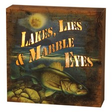 Rivers Edge Products LED Canvas Wall Art, 6" x 6", Fiber Optic Light Up Wall LED Muur kunst price