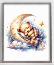 Nursery Wall Art Print, Teddy Bear Kids Room Print, Baby Wall Decor Art #50 Baby Kamer Muur decoratie price