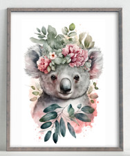 Nursery Wall Art Print, Baby Koala Kids Room Print, Baby Wall Decor Print #85 Baby Kamer Muur decoratie price